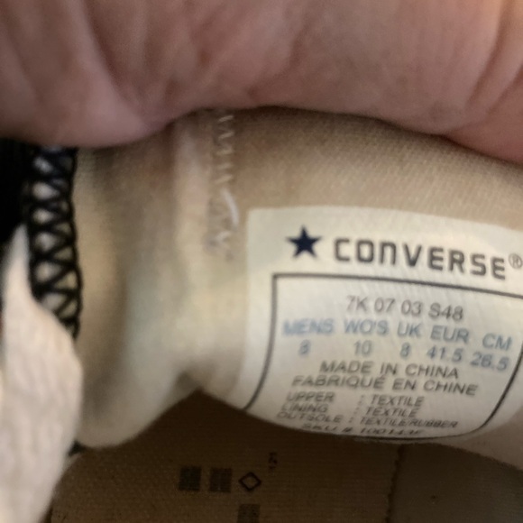 Converse - All Star Art Deco / Men’s 8 / Women’s 10 / EUC - Picture 7 of 12